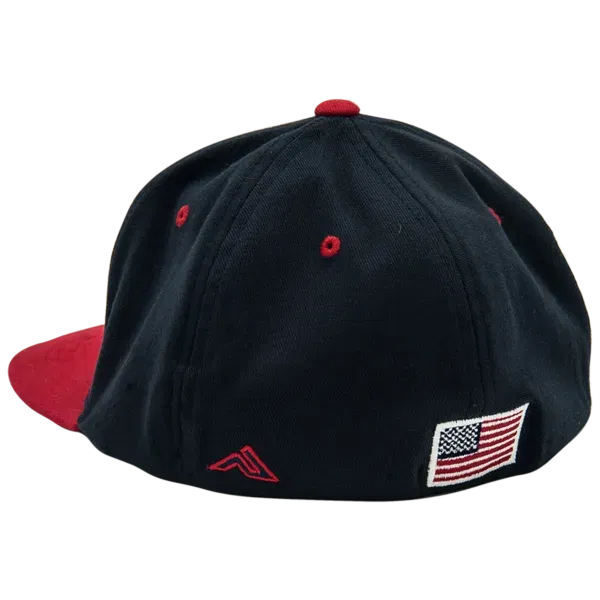 Cooperstown Bat fitted Navy/Red Baseball Cap