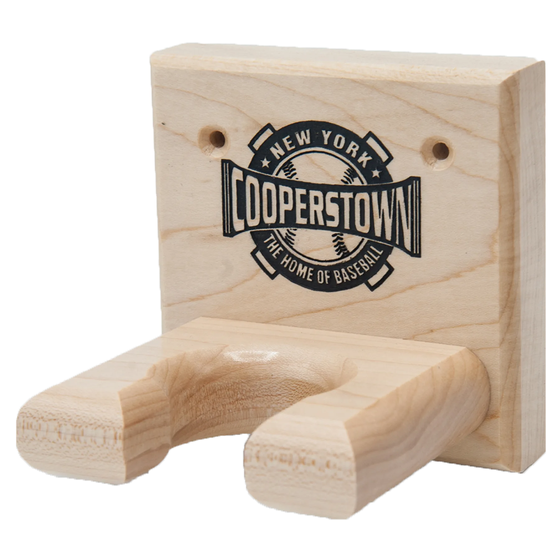 Show off your bat with our 1 Long Bat Display Rack - Cooperstown Bat Company. Our simple 4"x4"x 4" display rack mounts to the wall, displaying your bat vertically.