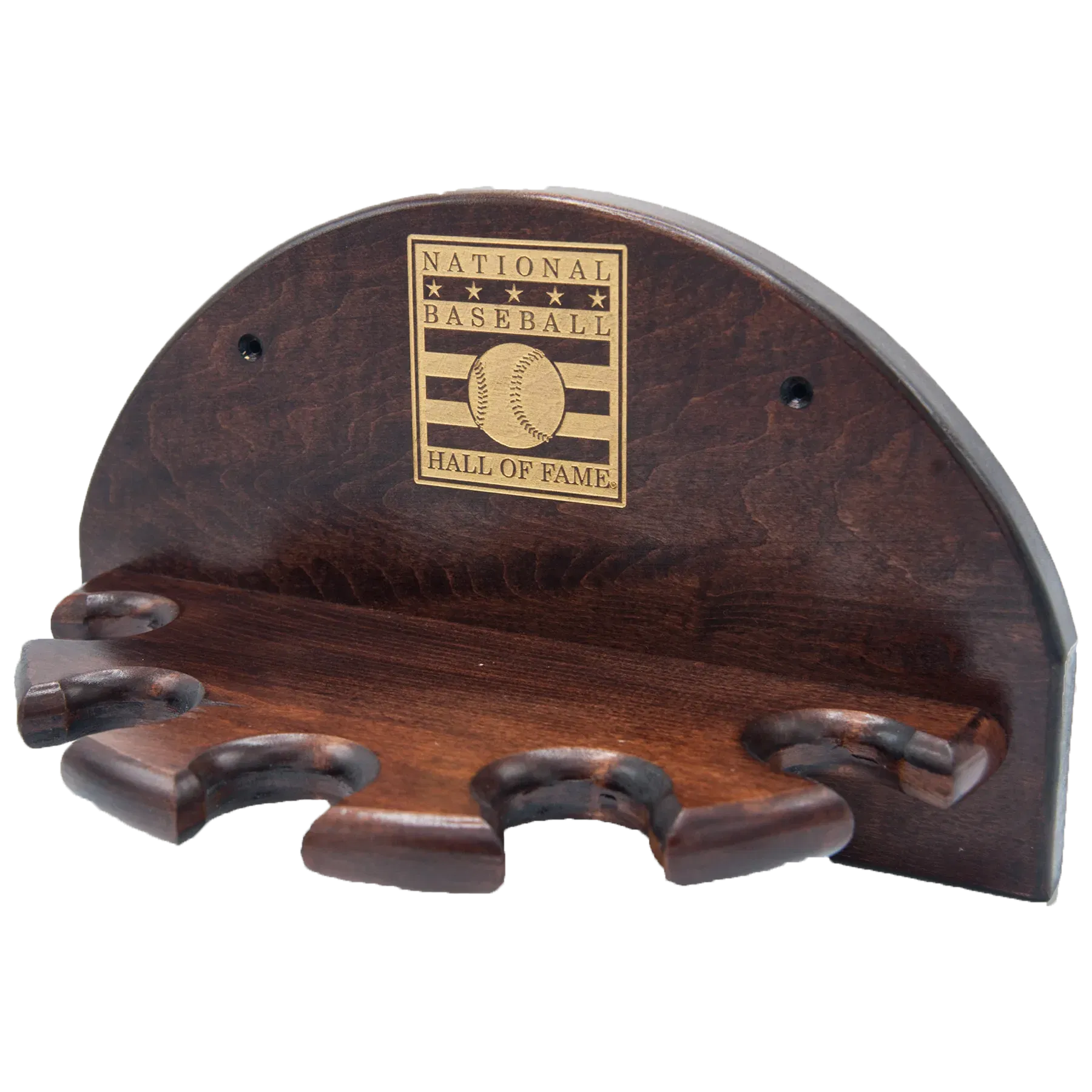 Cooperstown Bat with Hall of Fame Logo Display Rack for 5 bats displayed vertically