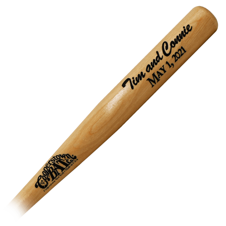 Cooperstown Bat Custom Engraved 18" Mini Bats for gift wedding favor and award
