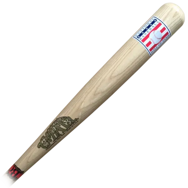 All Natural Full Color Hall of Fame logo bat for personalization or collecting autographs