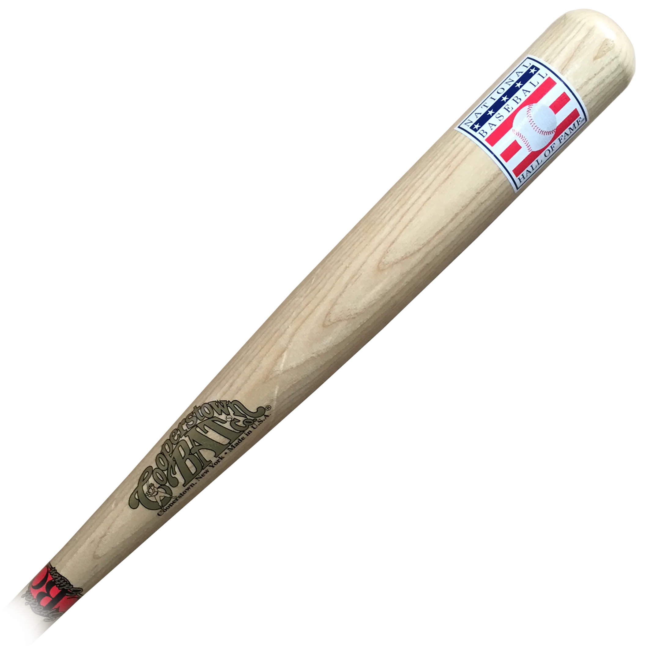 All Natural Full Color Hall of Fame logo bat for personalization or collecting autographs
