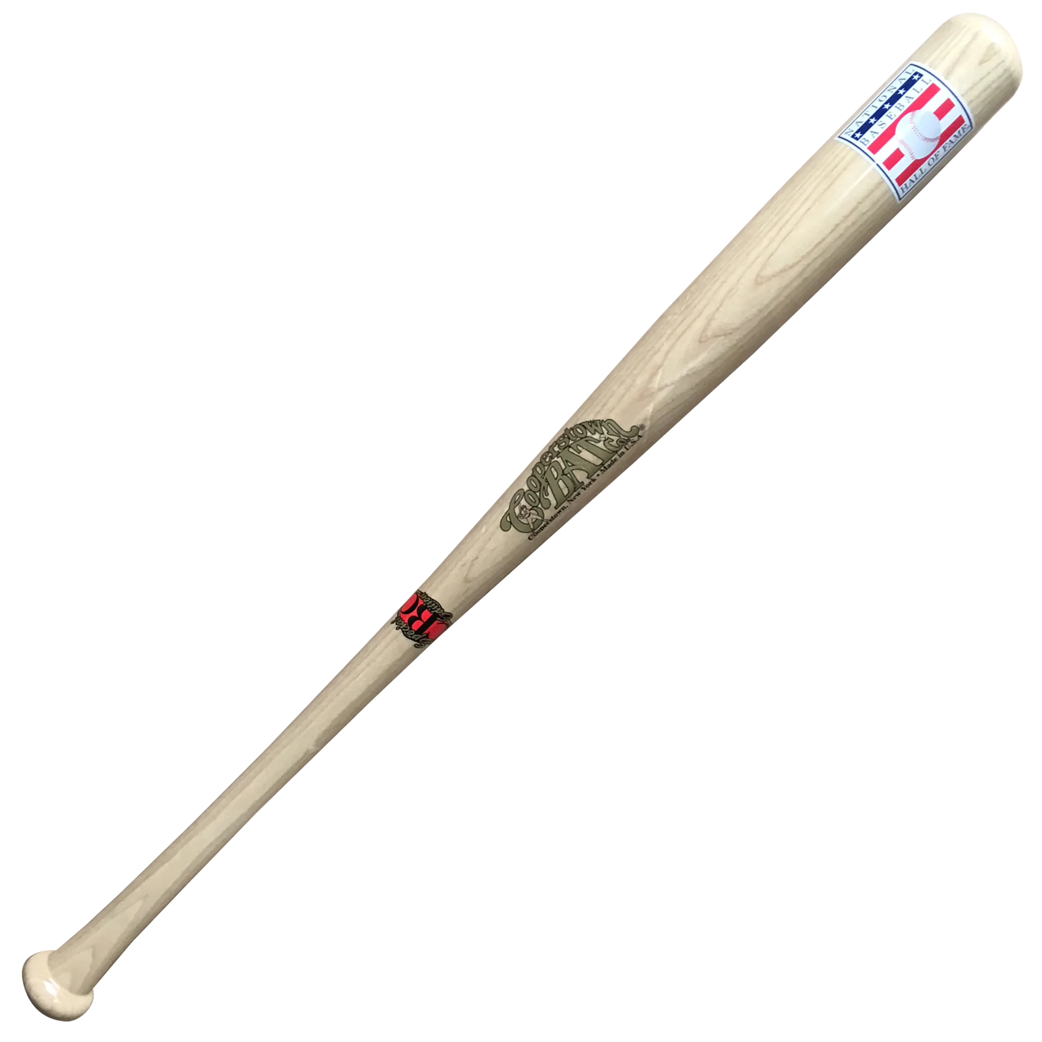 All Natural Full Color Hall of Fame logo bat for personalization or collecting autographs