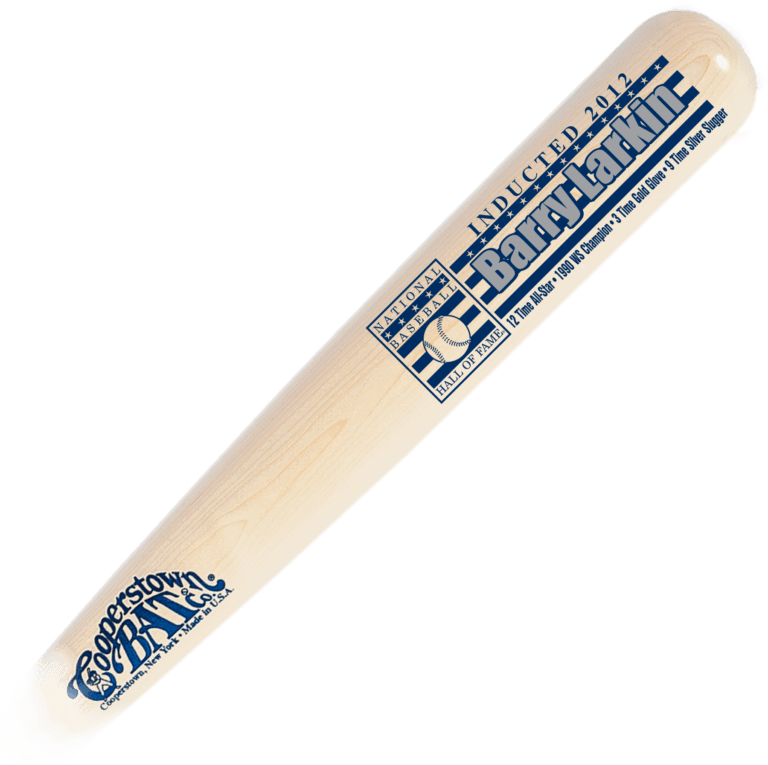 Cooperstown Bat Custom engraved Barry Larkin Baseball Hall of Fame Induction Stats Bat