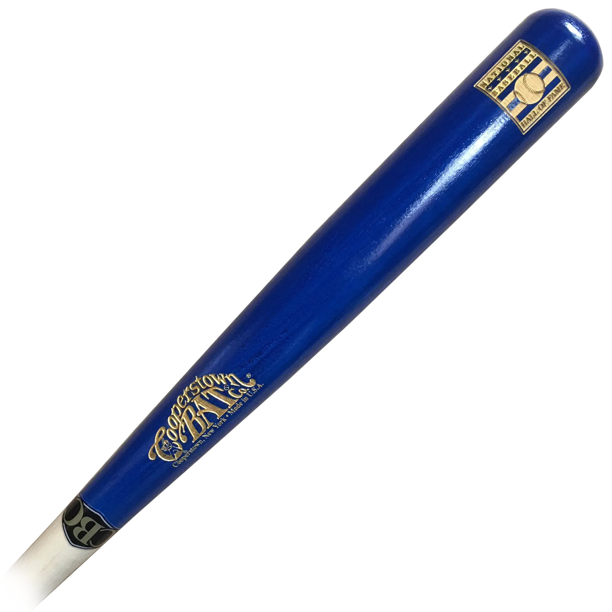 Custom engraved National Baseball Hall of Fame Logo bat for personalization or collecting autographs