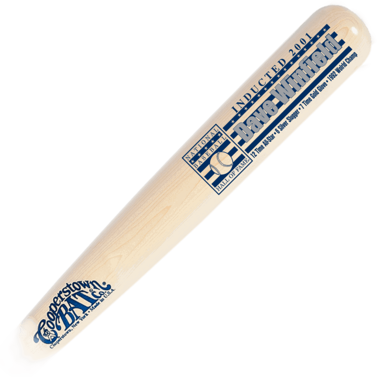 Cooperstown Bat Custom engraved Dave Winfield Baseball Hall of Fame Induction Stats Bat