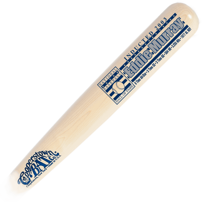Cooperstown Bat Custom engraved Eddie Murray Baseball Hall of Fame Induction Stats Bat