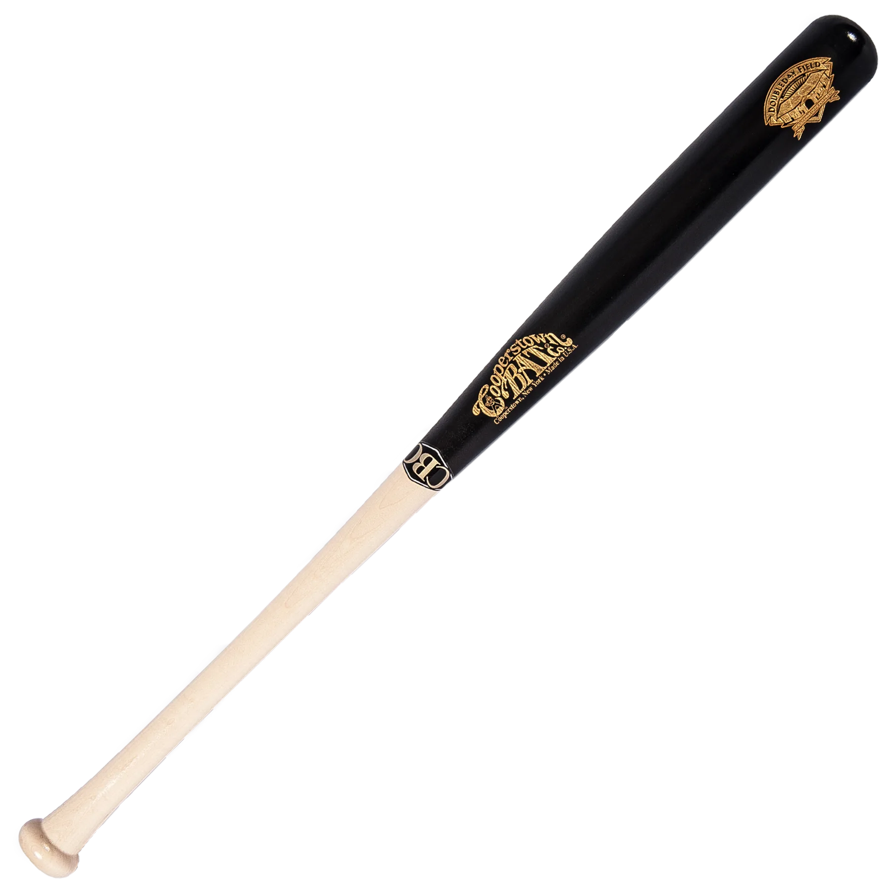 Custom engraved Official Doubleday Field Logo bat for personalization