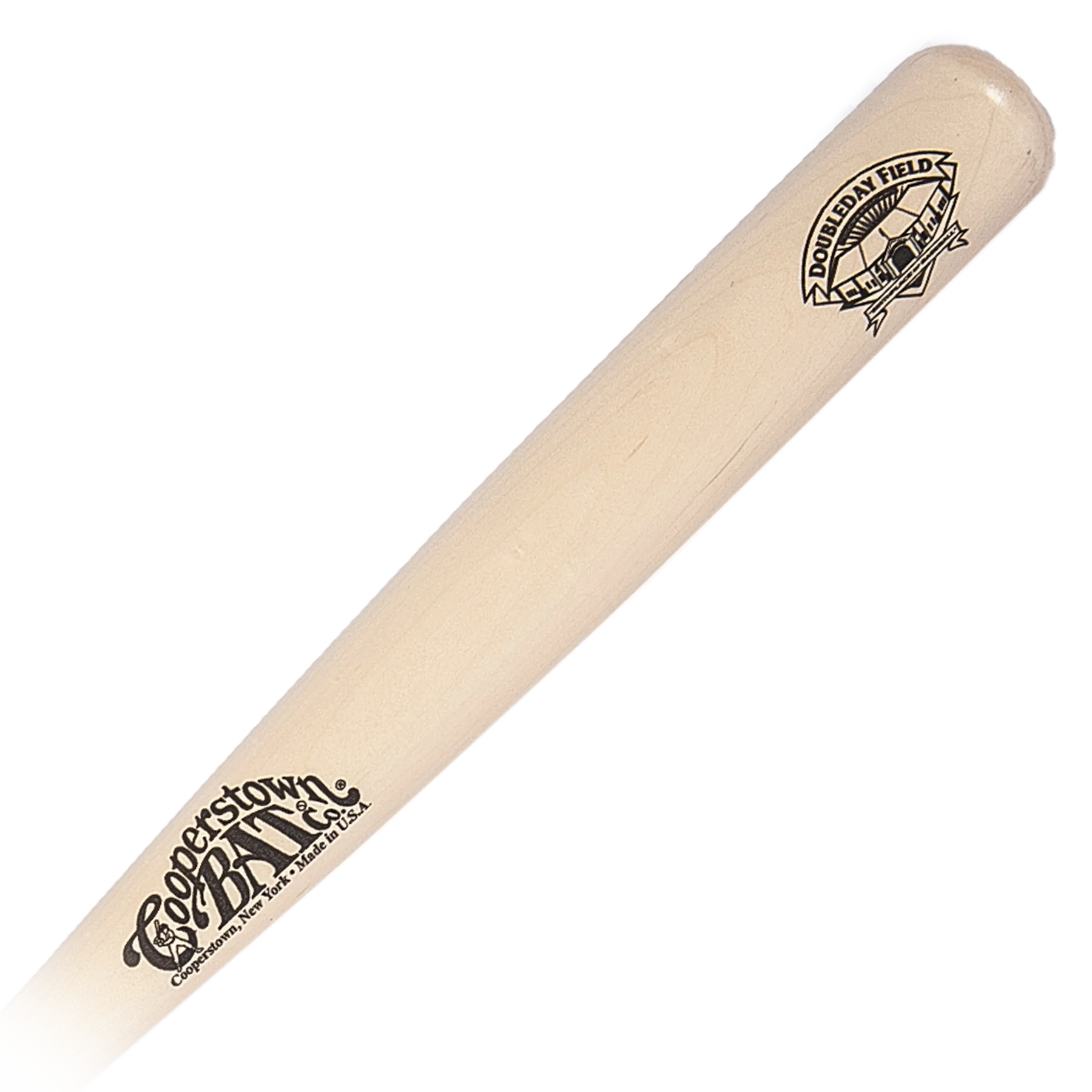 Custom engraved Official Doubleday Field Logo bat for personalization