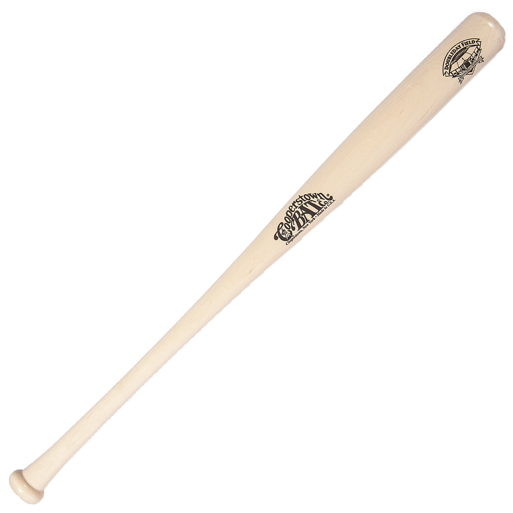 Custom engraved Official Doubleday Field Logo bat for personalization