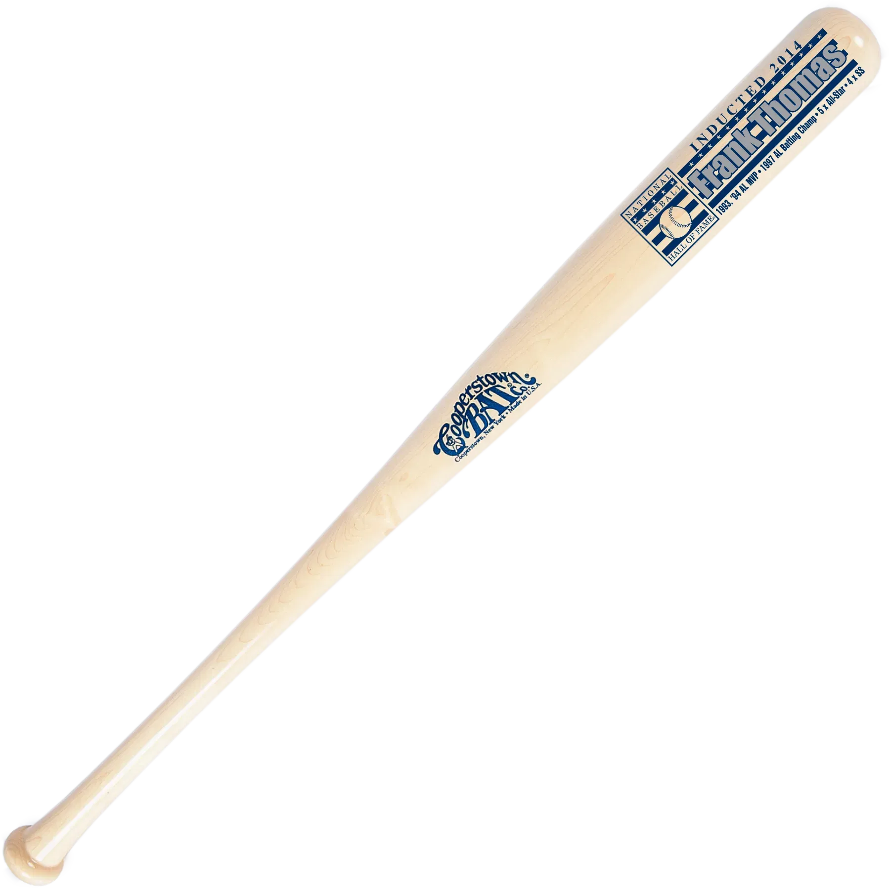 Cooperstown Bat Custom engraved Frank Thomas Baseball Hall of Fame Induction Stats Bat