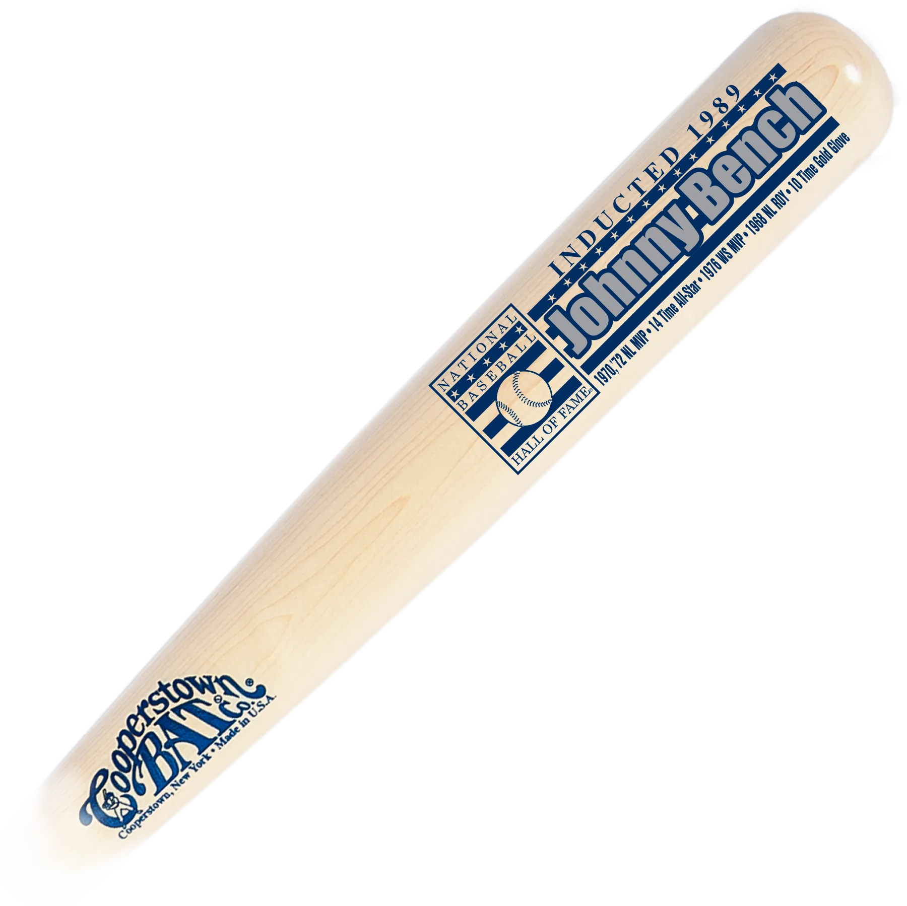 Johnny Bench Baseball HOF Stats Bat