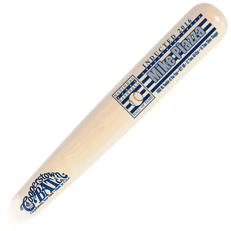 Cooperstown Bat Custom engraved Mike Piazza Baseball Hall of Fame Induction Stats Bat