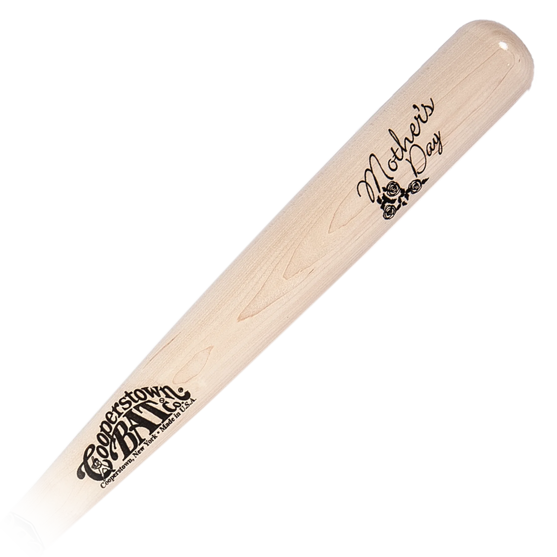 Cooperstown Bat Custom engraved Mother's Day Roses for personalization
