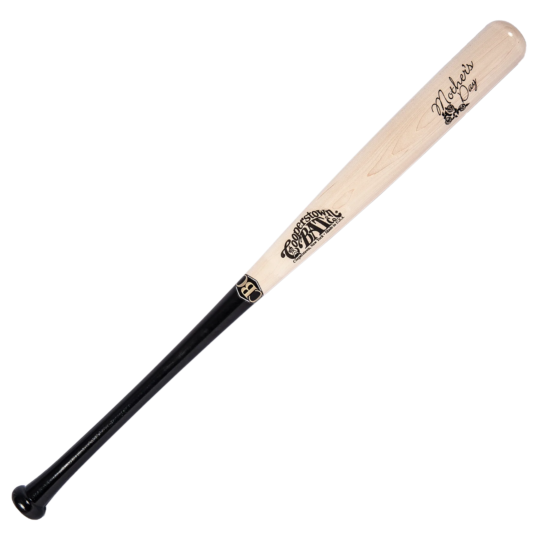 Cooperstown Bat Custom engraved Mother's Day Roses for personalization