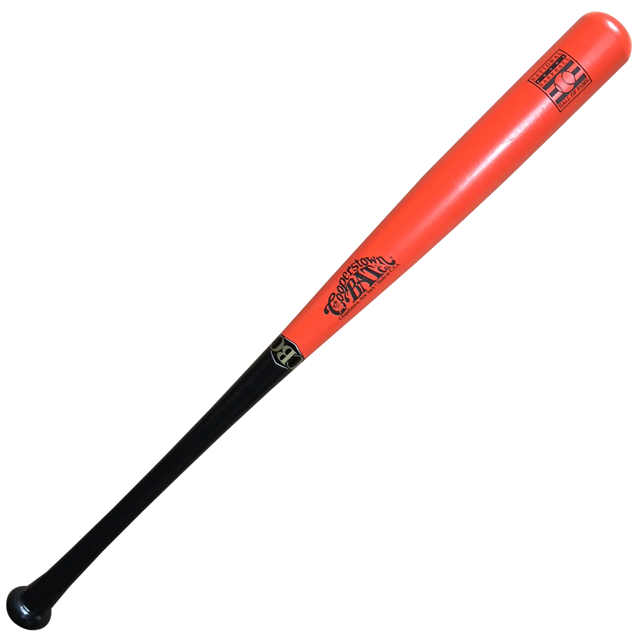 Custom engraved National Baseball Hall of Fame Logo bat for personalization or collecting autographs