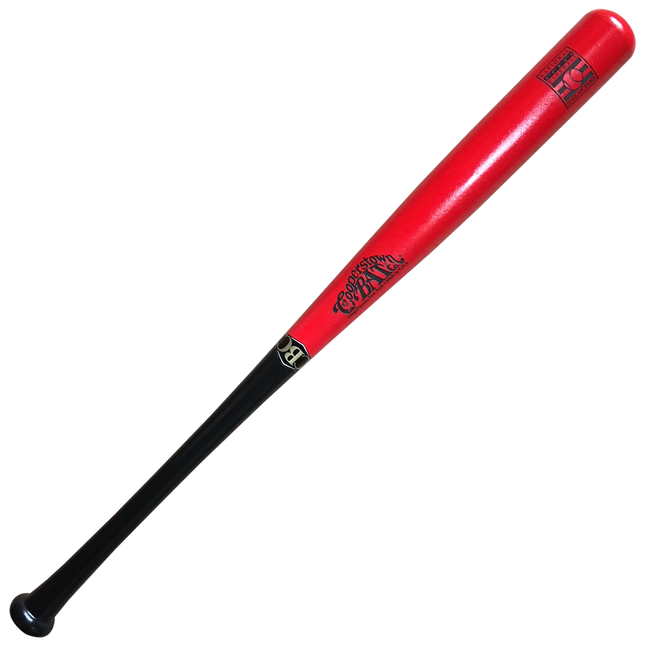 Custom engraved National Baseball Hall of Fame Logo bat for personalization or collecting autographs