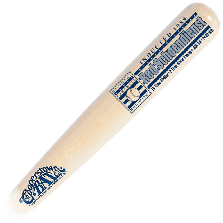Cooperstown Bat Custom engraved Red Schoendienst Baseball Hall of Fame Induction Stats Bat