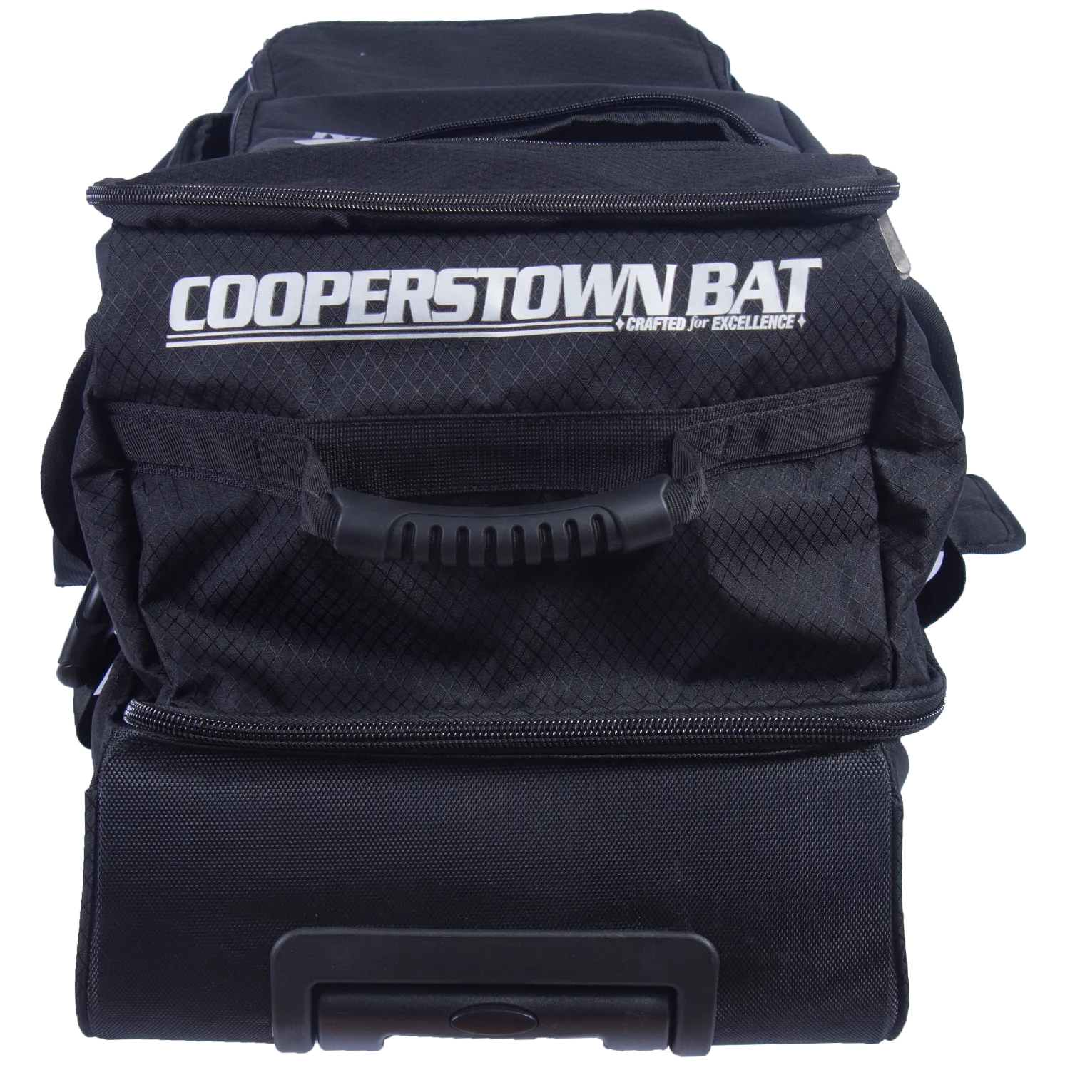 Cooperstown Bat rolling duffle bag black