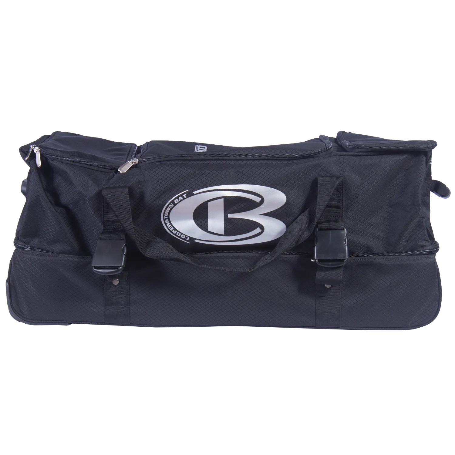 Cooperstown Bat rolling duffle bag black