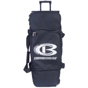 Cooperstown Bat rolling duffle bag black
