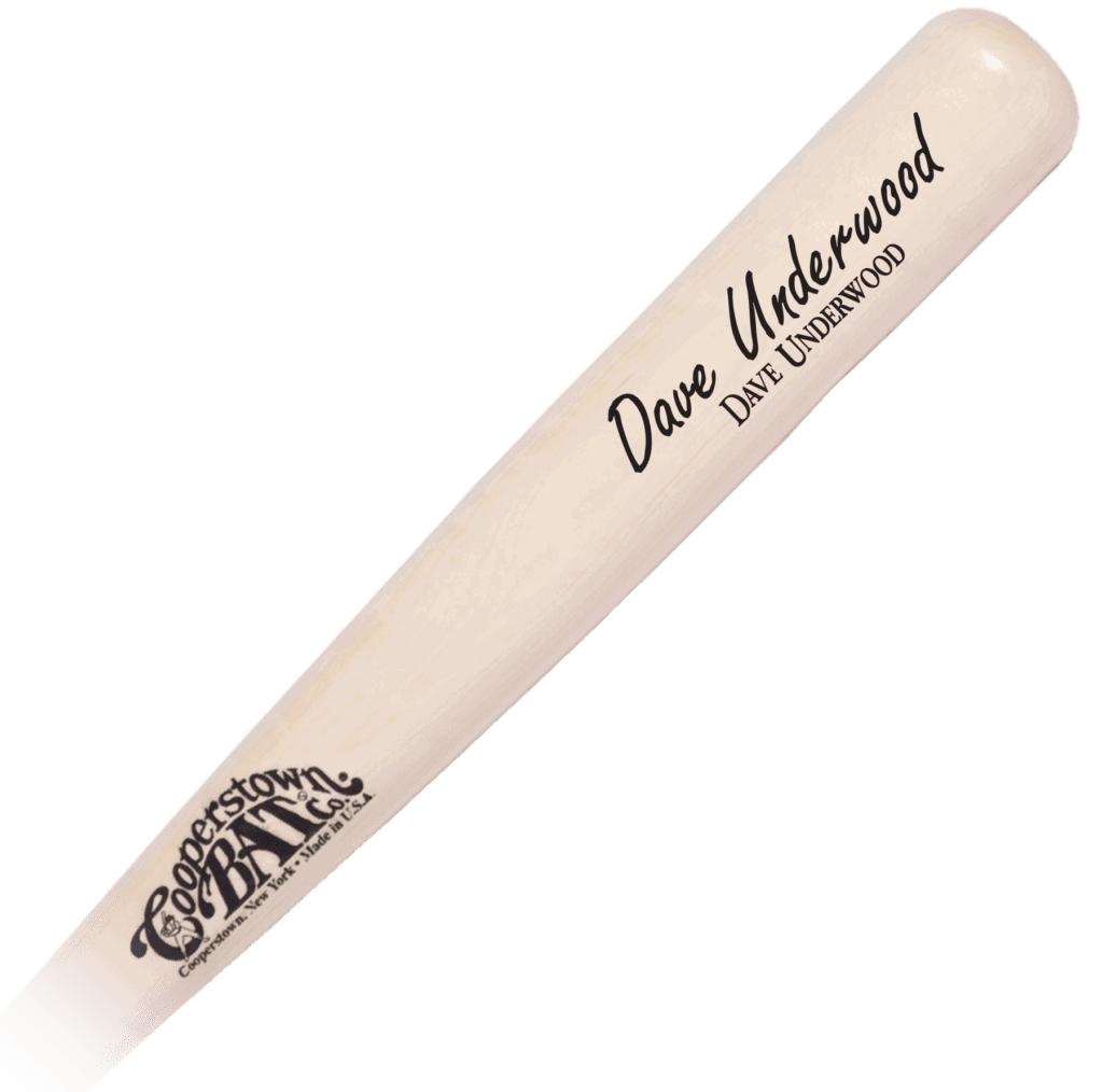 Custom engraved Signature bat - Cooperstown Bat