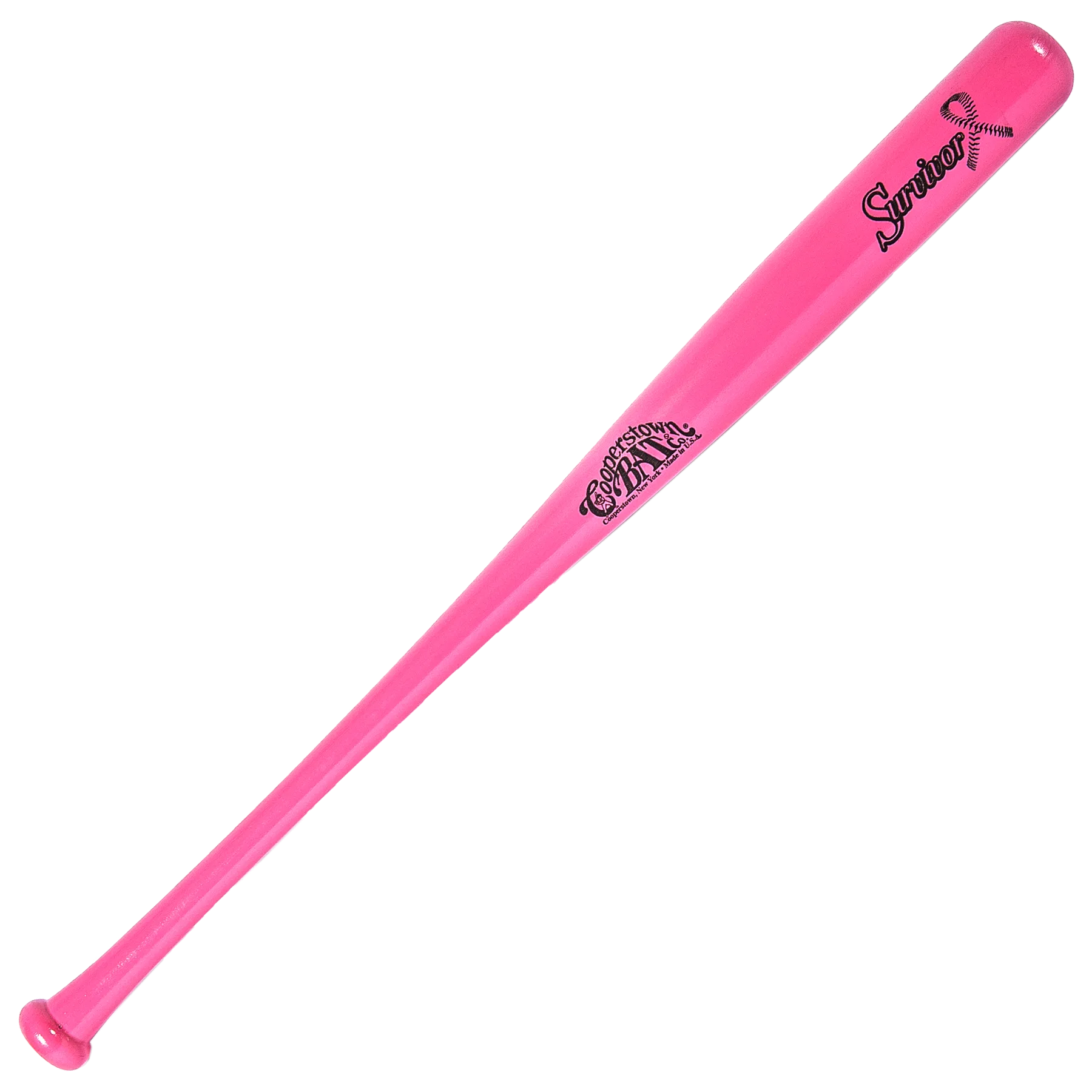 Cooperstown Bat MLB Pink Custom Engraved Cancer Awareness Survivor Baseball Bat