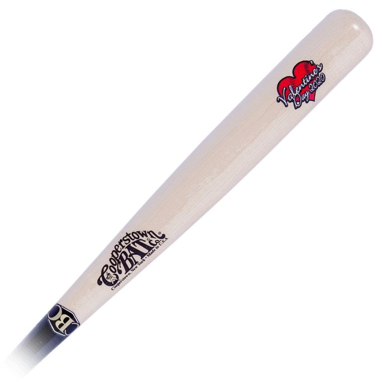 Cooperstown Bat Custom Engraved Valentine's Day Heart Personalized Bat