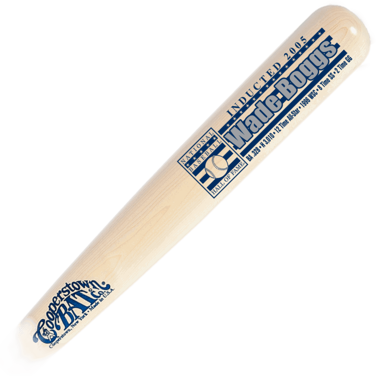 Hall of Fame Wade Boggs baseball bat