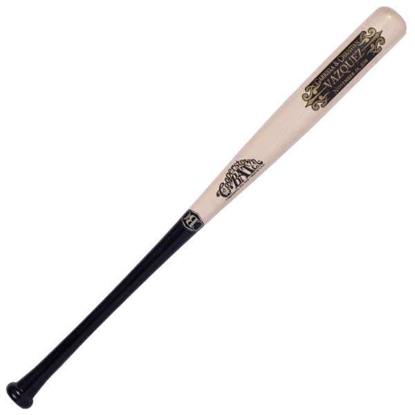 Custom engraved Vintage Design Wedding Baseball Bat