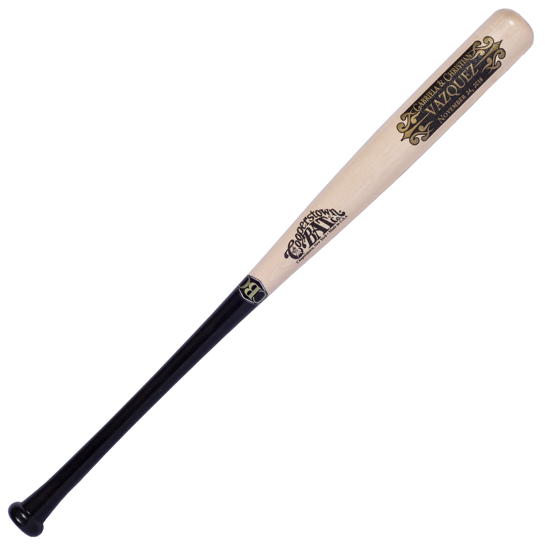 Custom engraved Vintage Design Wedding Baseball Bat