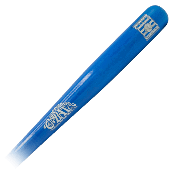 22" Cooperstown Bat in Royal Blue with engraved Hall of Fame Logo - add personalization
