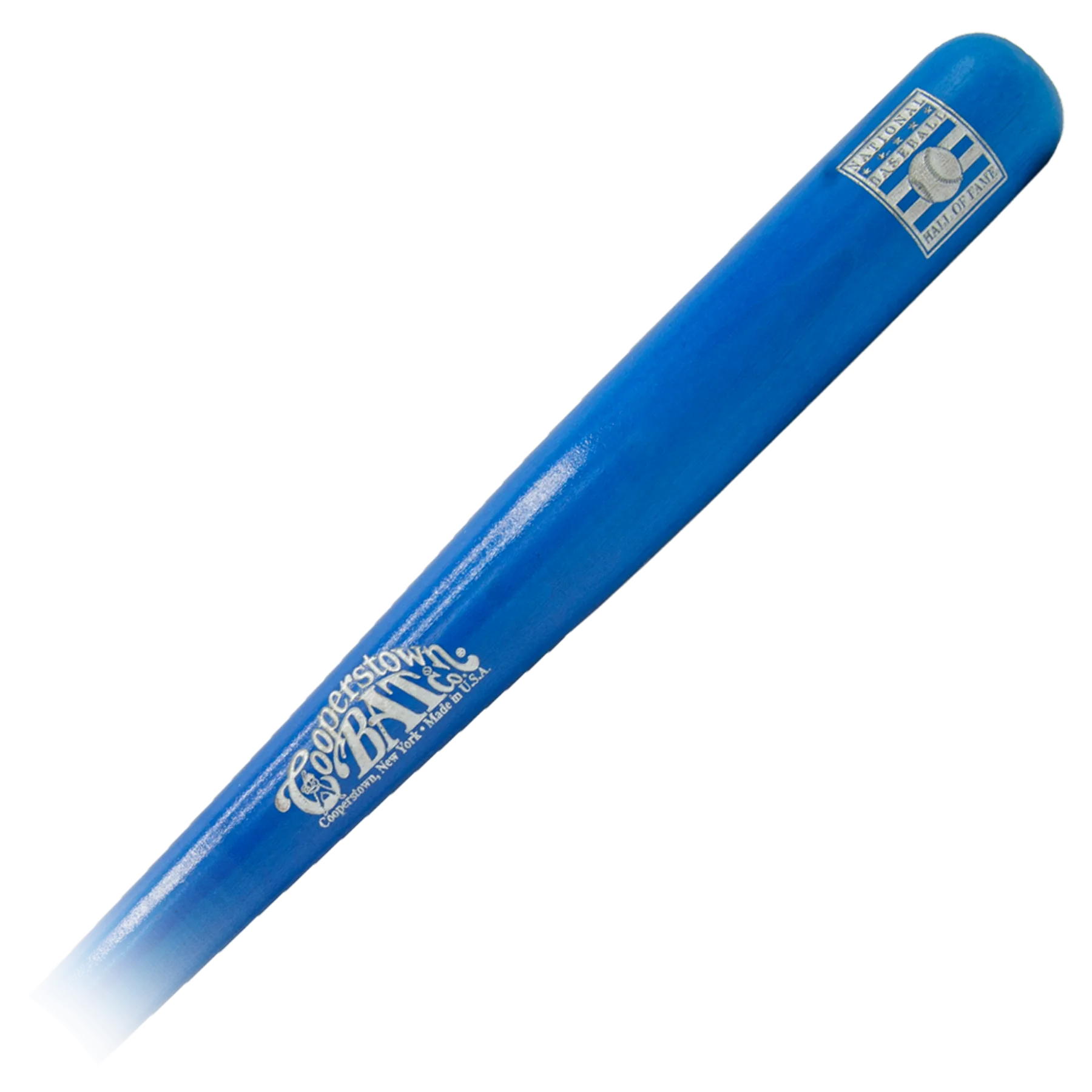 22" Cooperstown Bat in Royal Blue with engraved Hall of Fame Logo - add personalization
