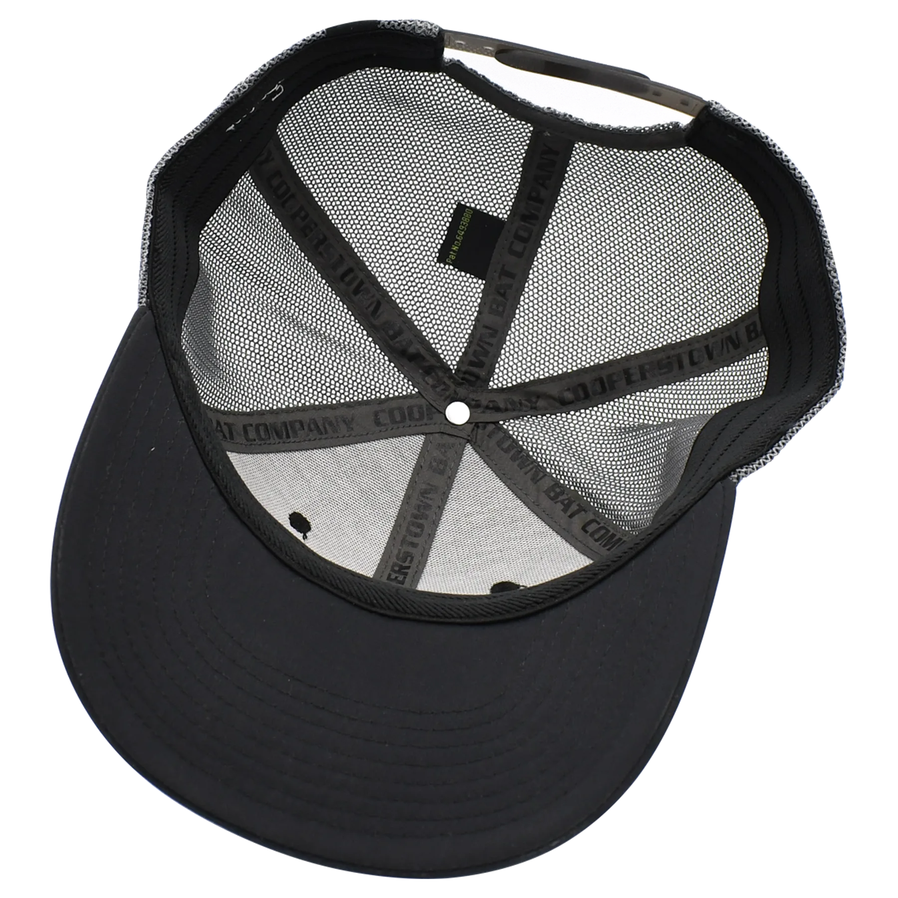 Cooperstown Bat Leather Flag Patch snapback trucker cap