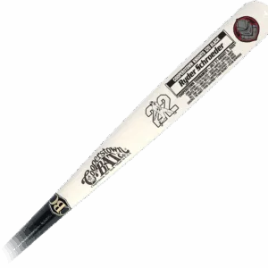Custom Cooperstown Knights engraved wooden baseball bat