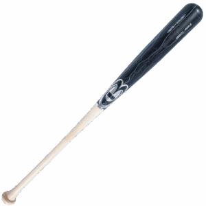 Black and white maple baseball bat