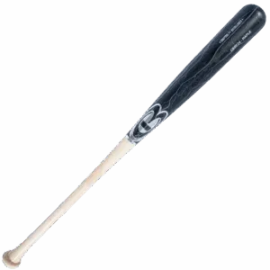 Black and white maple baseball bat