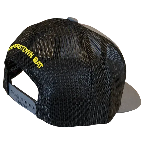 Cooperstown Baseball Sugar Skull Black/Grey mesh baseball cap with adjustable strap