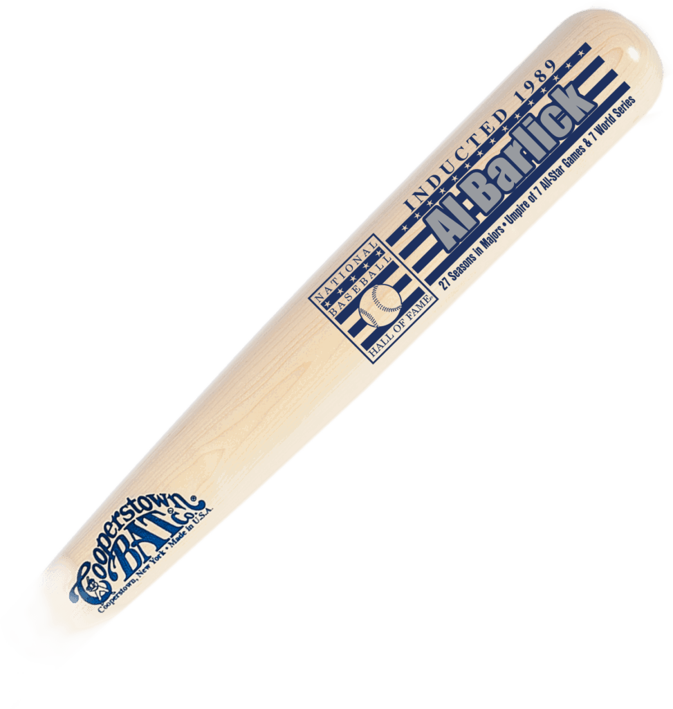 Al Barlick Baseball Hall of Fame Stats Bat