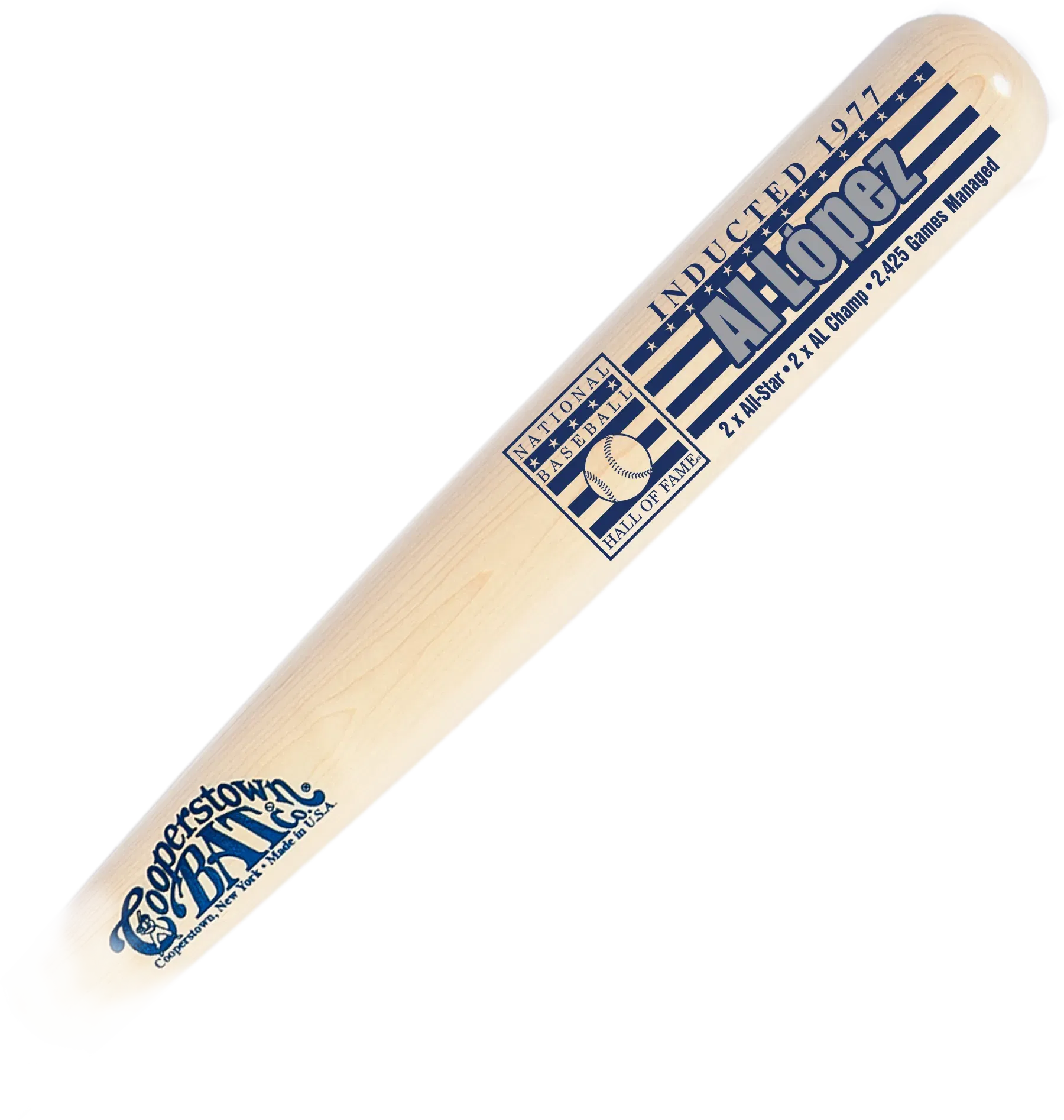 Al Lopez Baseball Hall of Fame Stats Bat