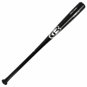 Black baseball bat with logo
