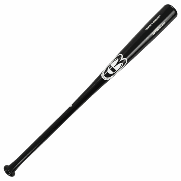 Black baseball bat with logo