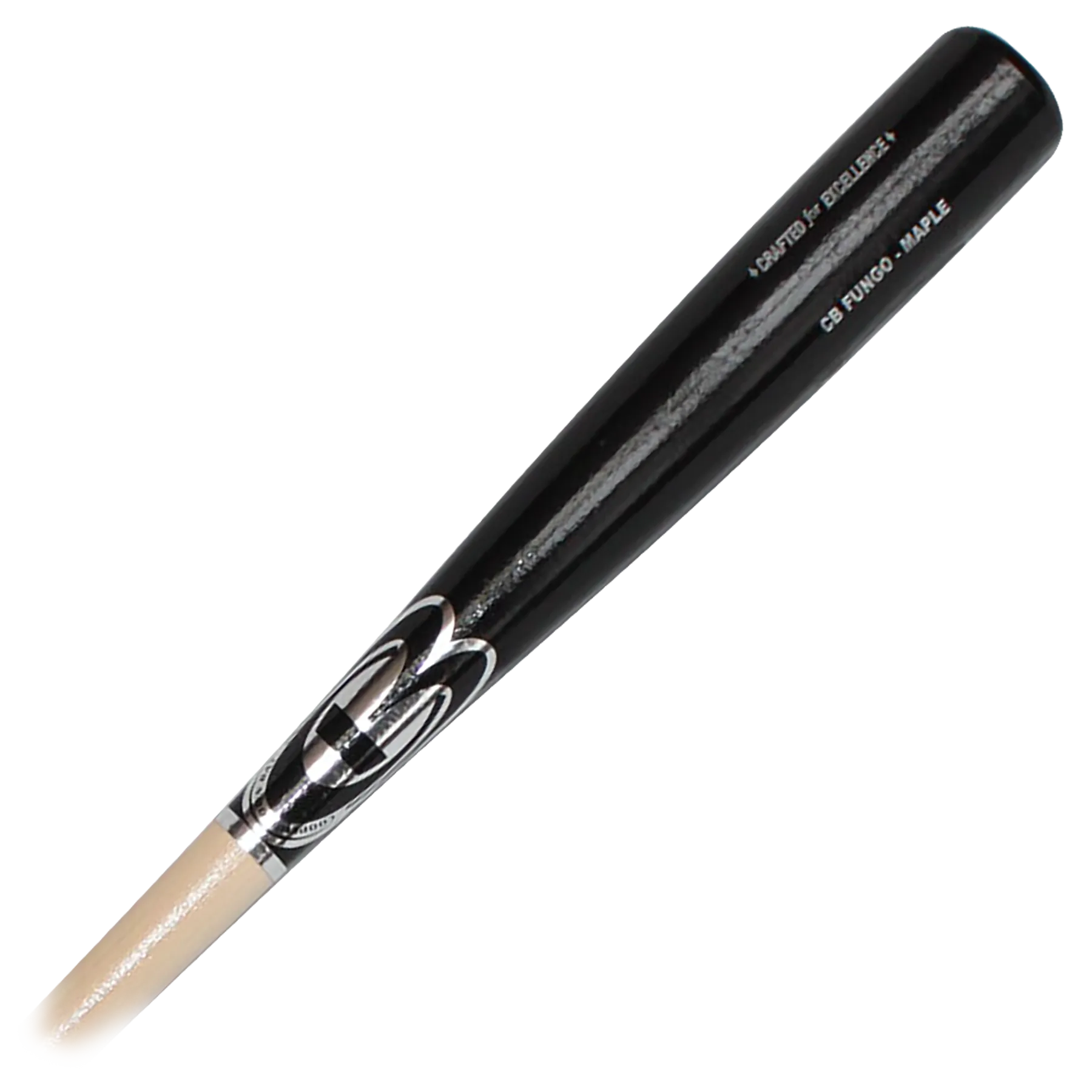 Coach Fungo bat - Black barrel - natural handle