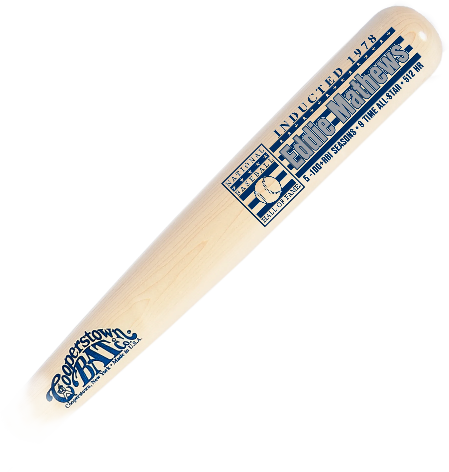 Eddie Mathews Hall of Fame Stats Bat