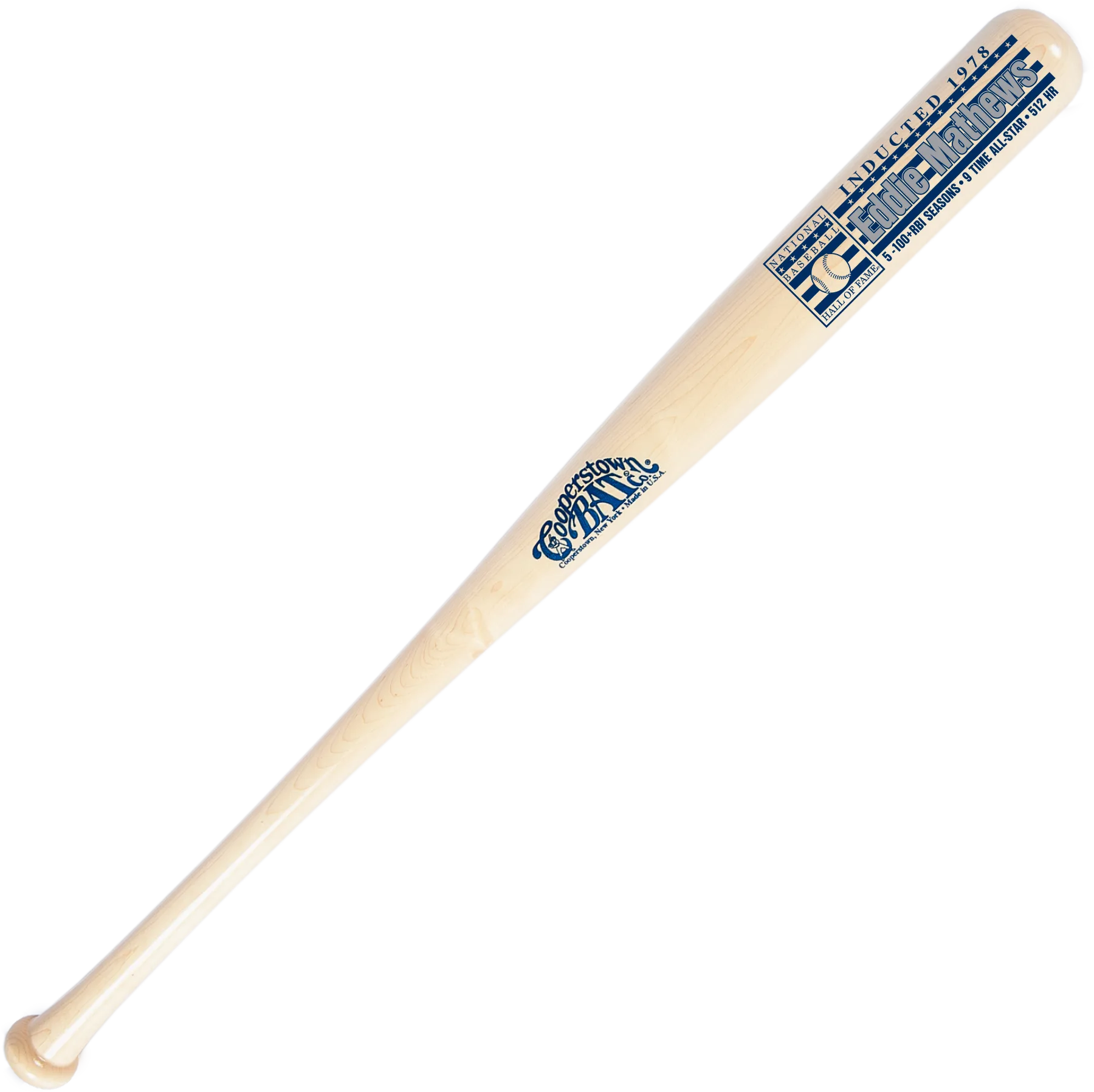 Eddie Mathews Hall of Fame Stats Bat