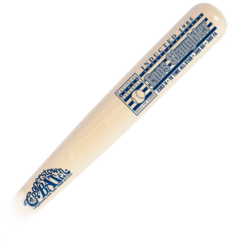 Enos Slaughter Baseball Hall of Fame Stats Bat