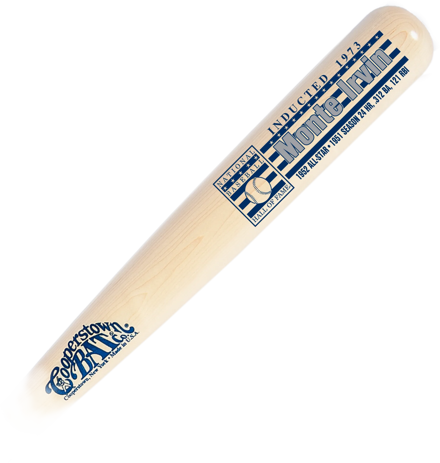 Monte Irvin Baseball Hall of Fame Stats Bat