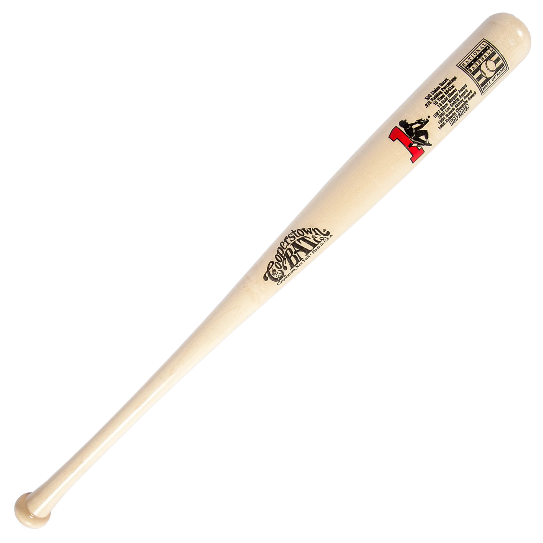 Ozzie Smith Custom Baseball Hall of Fame Stat Bat