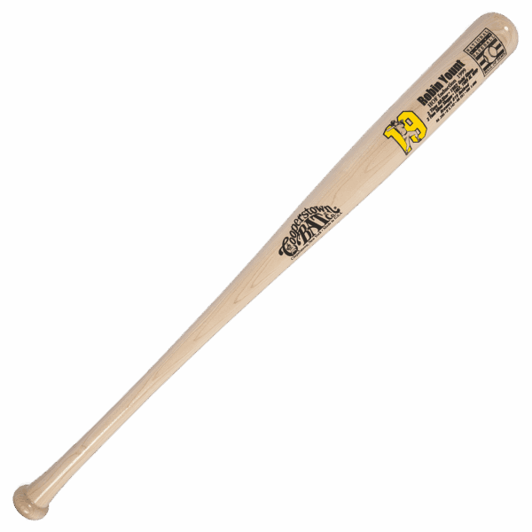 Wooden commemorative baseball bat with player detail