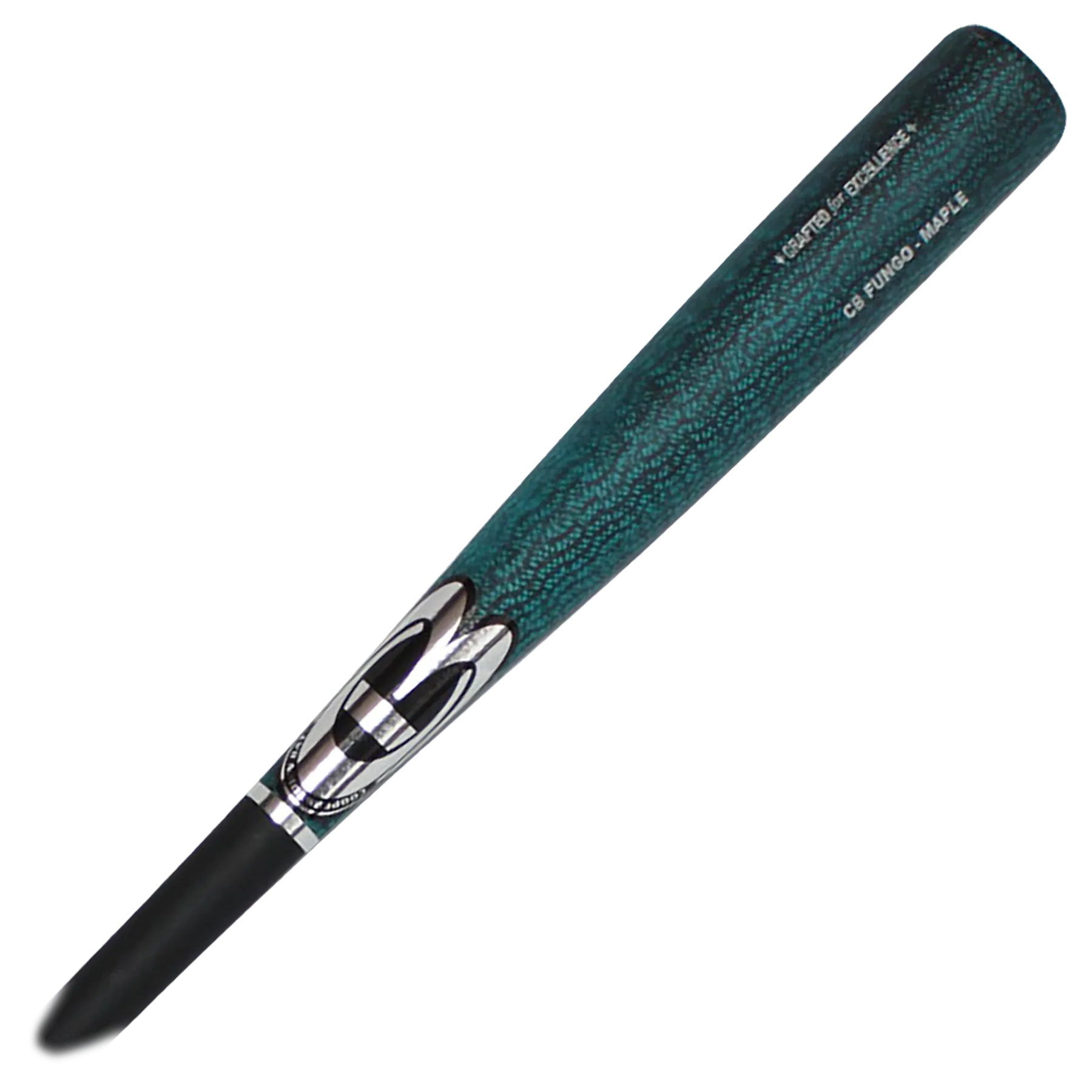 Cooperstown Bat coach fungo with custom Dragon finish in Teal
